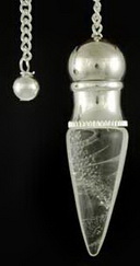 Clear Quartz Chambered pendulum