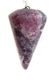 Lepidolite & Pink Tourmaline Pendulum