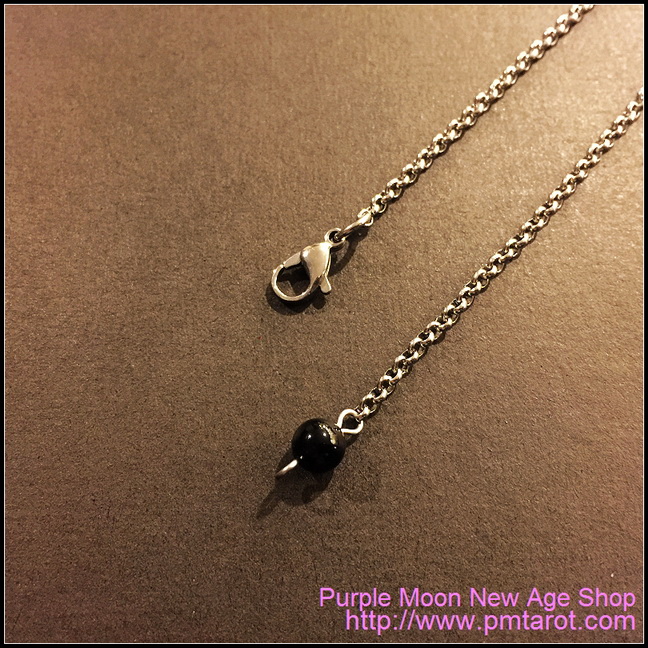 Black Agate pendulum chain