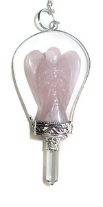 Angel Pendulum Rose Quartz