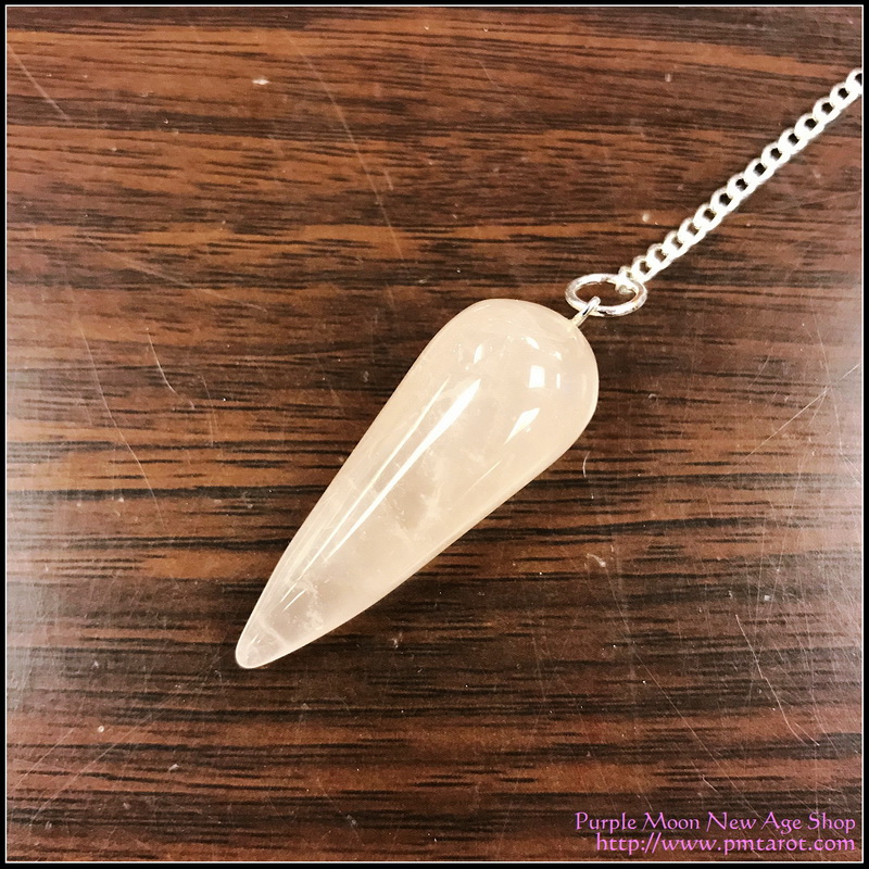 Rose Quartz Raindrop Pendulum