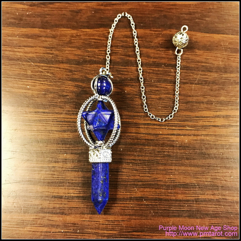 Spinning Merkaba Lapis Pendulum