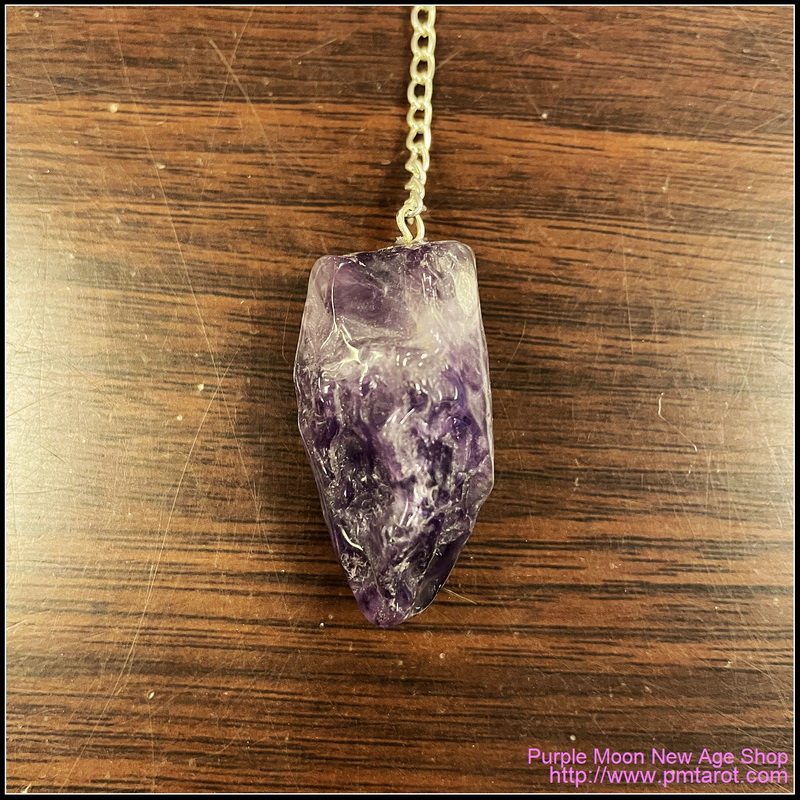 Raw Amethyst Pendulum