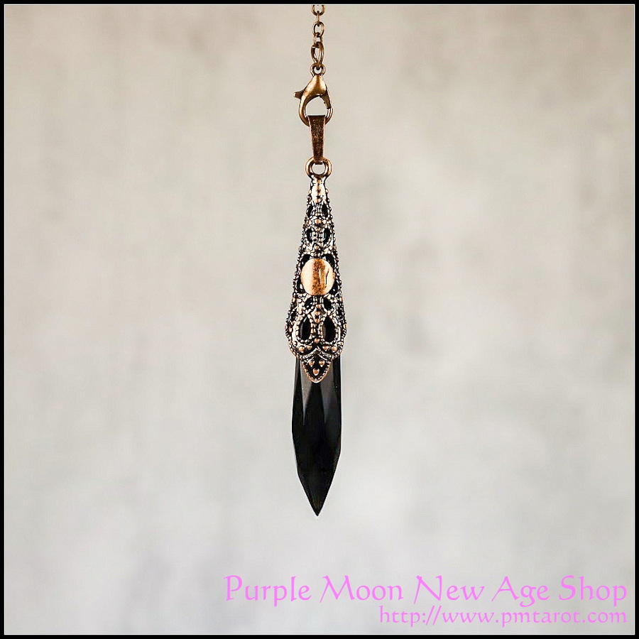 Rhombus Pendulum Black Agate