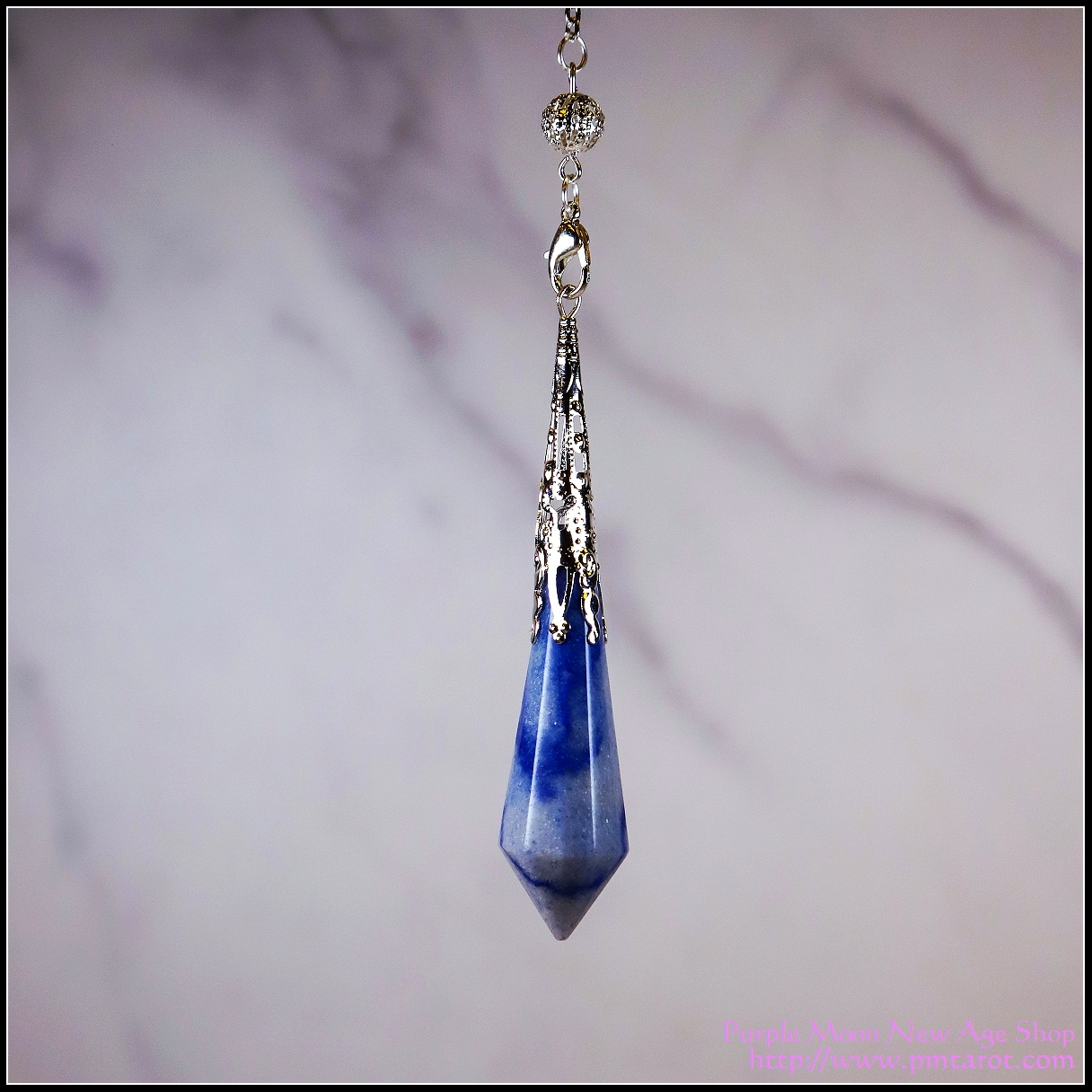 Boho Style Point Pendulum - Blue Aventurine