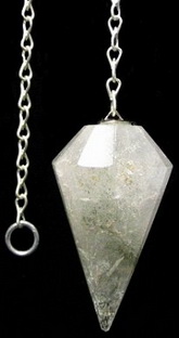 Quartz Pendulum with Chlorite Inclusion