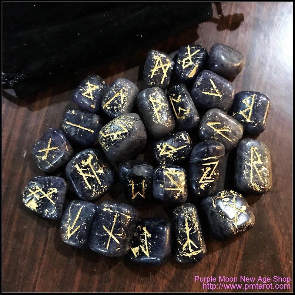 Elder Futhark Runes - Iolite
