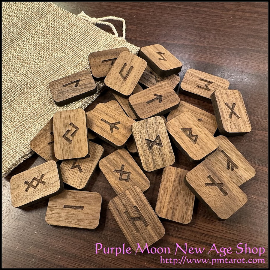 Walnut Wood Runes