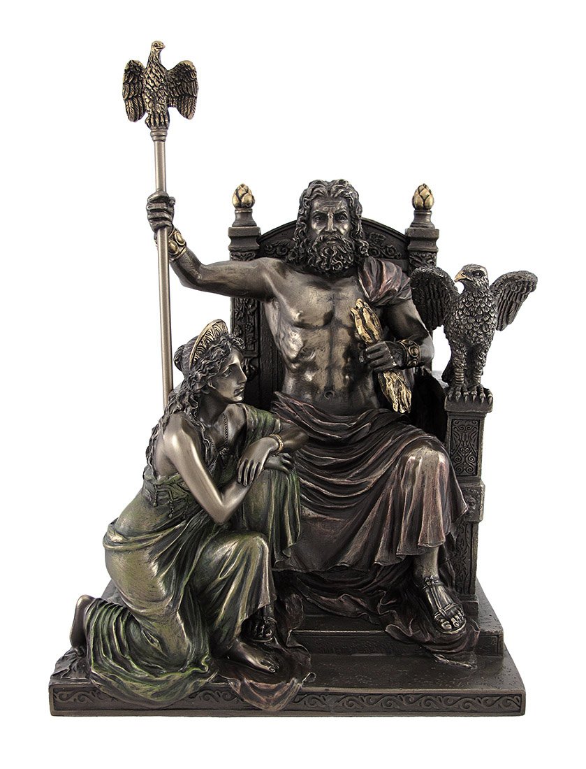 Zeus and Hera at the Throne Statue