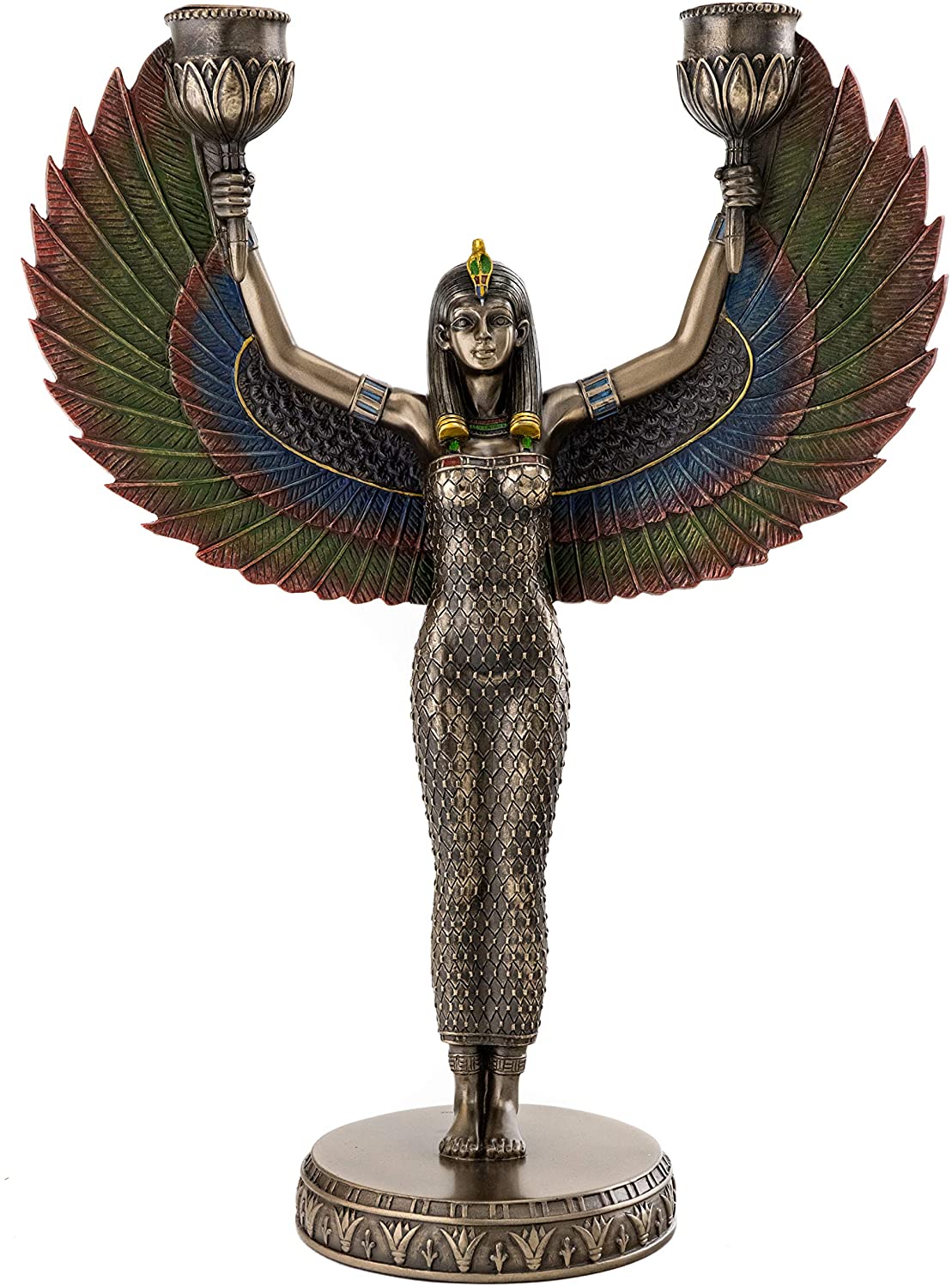 Egyptian Isis Candelabra Statue