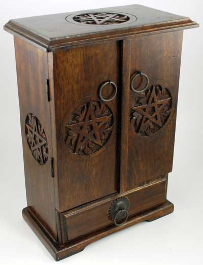 Wooden Pentagram Cupboard