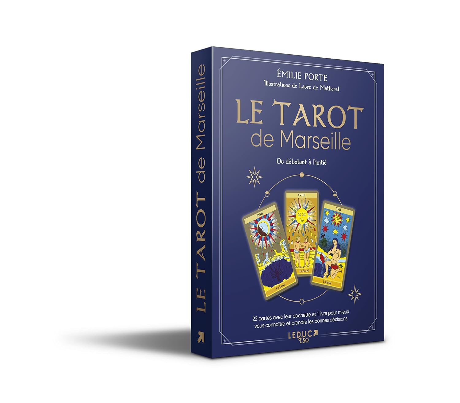 Le tarot de Marseille: Du débutant à l'initié 22 cartes avec leur pochette et 1 livre