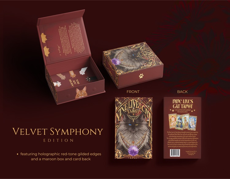 Nine Lives Cat Tarot - Velvet Symphony Edition