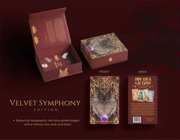 Nine Lives Cat Tarot - Velvet Symphony Edition 