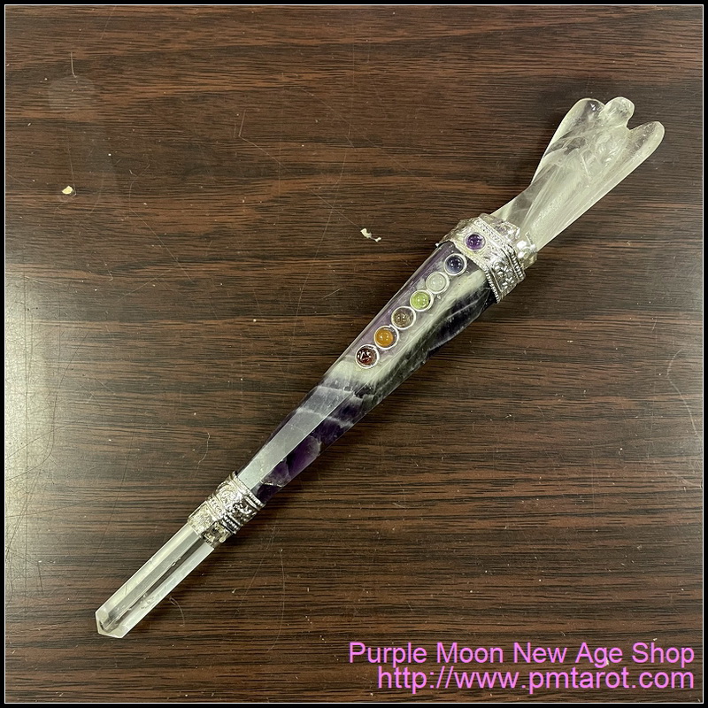 7 Chakra Amethyst Angel Wand