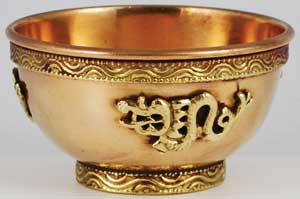 Tibetan Dragon Offering Bowl