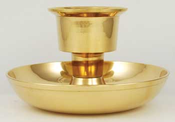 Brass Taper and Pillar Candle Holder