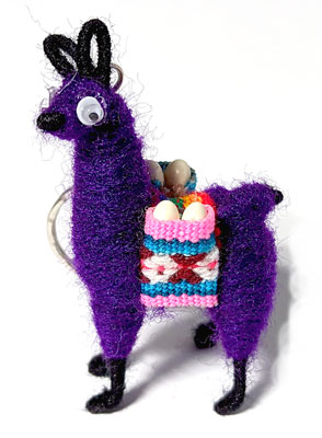 Vision Llama Key Ring