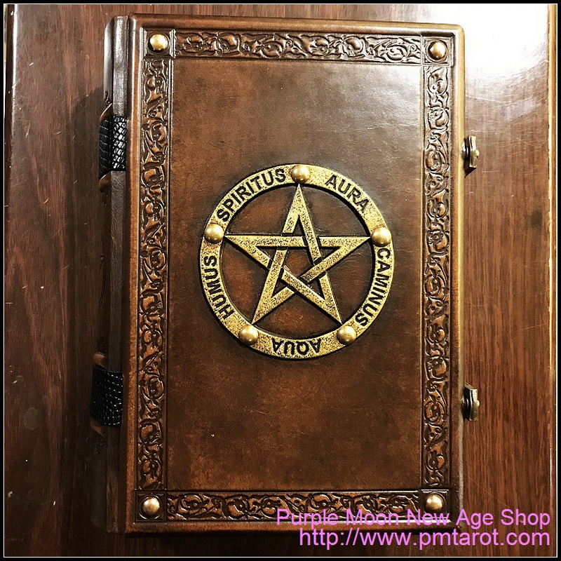 Books of Shadows Leather w/Pentagram